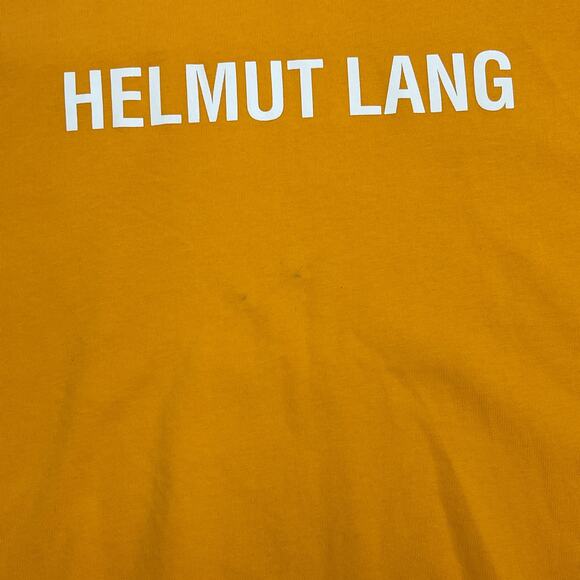 Helmut Lang Core Orange cotton jersey Tee T Shirt Size XL B6 - Picture 3 of 6